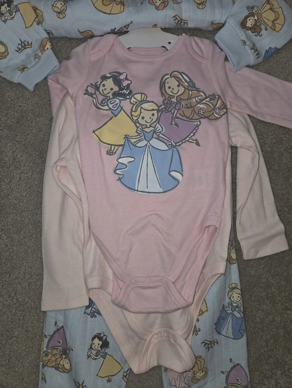 Disney Baby 4 piece ribbed set, Disney Princess